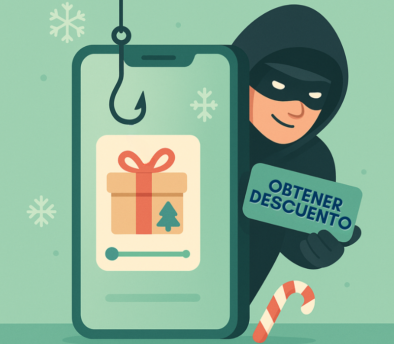 Hacker con caña de pescar